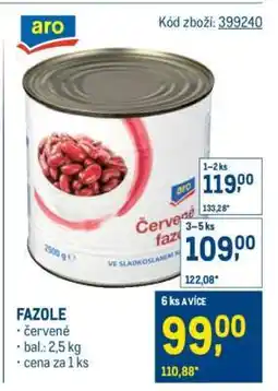 Makro Fazole nabídka