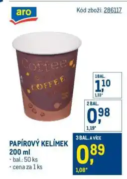Makro Papírový kelímek nabídka