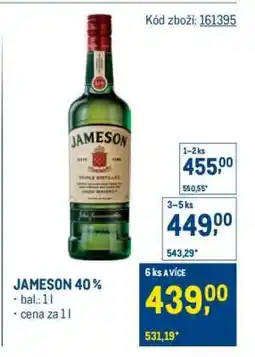 Makro Jameson 40 % nabídka