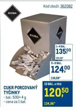 Makro Cukr porcovaný tyčinky nabídka