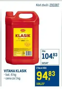 Makro Vitana Klasik nabídka