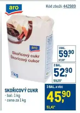 Makro SKOŘICOVÝ CUKR nabídka