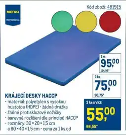 Makro Krájecí desky HACCP nabídka