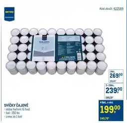 Makro Svíčky čajové nabídka
