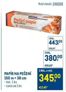 Makro Papír na pečení nabídka
