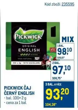 Makro PICKWICK ČAJ ČERNÝ ENGLISH nabídka