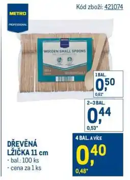 Makro Dřevěná lžička 11 cm nabídka