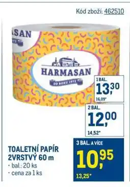 Makro TOALETNÍ PAPÍR 2VRSTVÝ 60 m nabídka