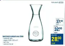 Makro BACCHUS KARAFA NA VÍNO nabídka