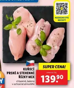 Lidl Kuřecí prsní a stehenní řízky MIX nabídka