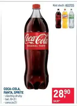 Makro Coca-Cola, Fanta, Sprite nabídka