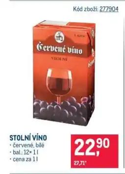 Makro Stolní víno nabídka