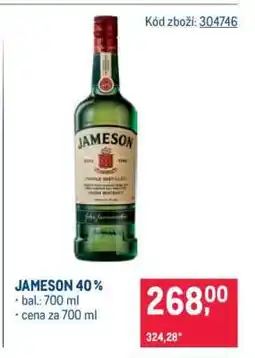 Makro Jameson 40 % nabídka