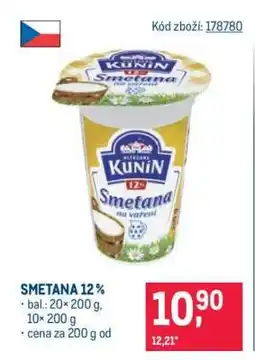 Makro Smetana 12 % nabídka