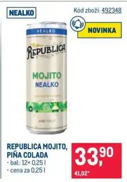 Makro REPUBLICA MOJITO, PIŇA COLADA nabídka
