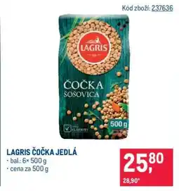 Makro Lagris čočka jedlá nabídka