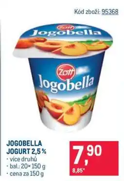 Makro Jogobella jogurt 2,5 % nabídka