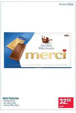 Makro Merci Čokoláda nabídka