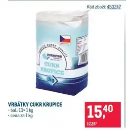 Makro VRBÁTKY CUKR KRUPICE nabídka