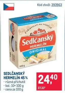 Makro Sedlčanský Hermelín 45 % nabídka