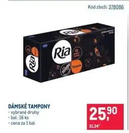 Makro Dámské tampony nabídka