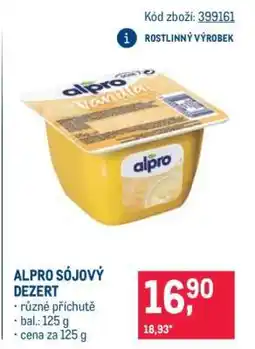 Makro Alpro SÓJOVÝ DEZERT nabídka
