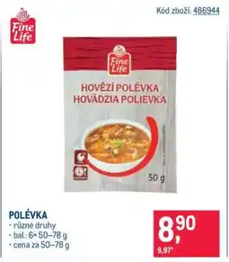 Makro Polévka nabídka