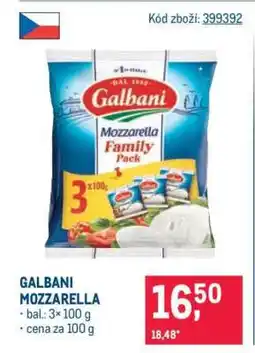 Makro Galbani mozzarella nabídka