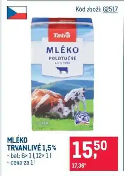 Makro Mléko trvanlivé 1,5 % nabídka