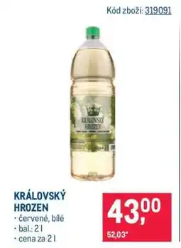 Makro Královský hrozen nabídka
