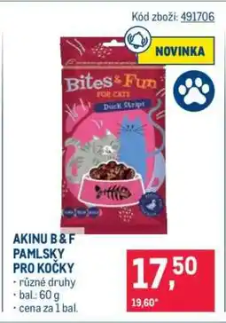 Makro AKINU B & F PAMLKSY PRO KOČKY nabídka