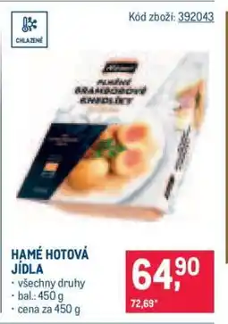 Makro Hamé Hotová jídla nabídka