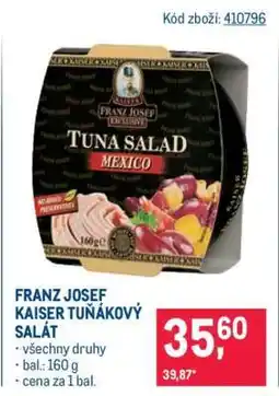 Makro FRANZ JOSEF KAISER TUŇÁKOVÝ SALÁT nabídka