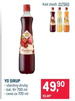 Makro Yo sirup nabídka