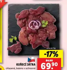 Lidl Kuřecí játra nabídka