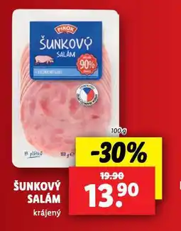 Lidl Šunkový salám nabídka