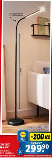 Lidl Stojací led lampa 6 w nabídka