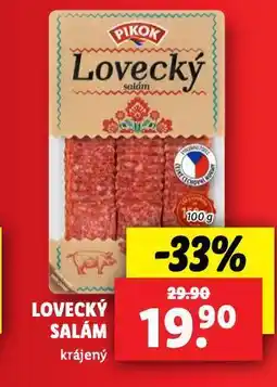 Lidl Lovecký salám nabídka