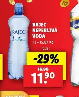 Lidl Rajec neperlivá voda nabídka