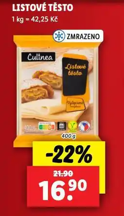 Lidl Listové těsto nabídka