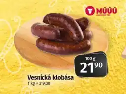 COOP TIP Vesnická klobása nabídka