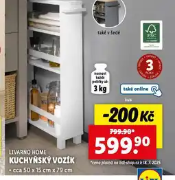 Lidl Kuchyňský vozík nabídka