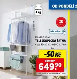 Lidl Teleskopická šatna nabídka