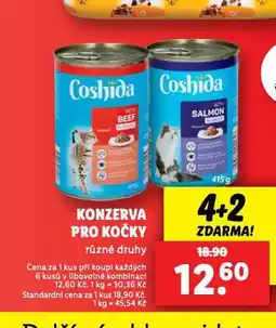 Lidl Coshida konzerva pro kočky nabídka