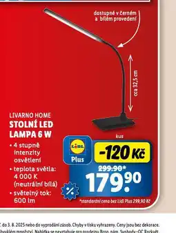Lidl Stolní led lampa 6 w nabídka