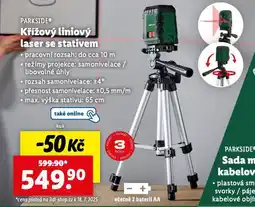Lidl Křížový liniový laser se stativem nabídka