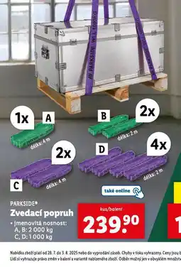 Lidl Zvedací popruh nabídka