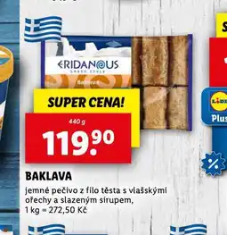 Lidl Baklava nabídka