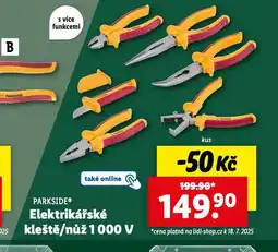 Lidl Elektrikářské kleště / nůž 1000 v nabídka