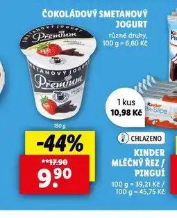 Lidl Čokoládový smetanový jogurt nabídka
